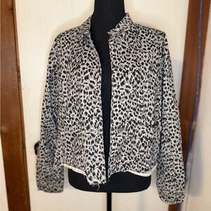 Tribal Black and White Teddy Jacket
